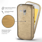 moex Brushed Case für Samsung Galaxy S Duos 2 – Silikon Handyhülle, Backcover in Aluminium Optik – Weiteres Produktbild 2