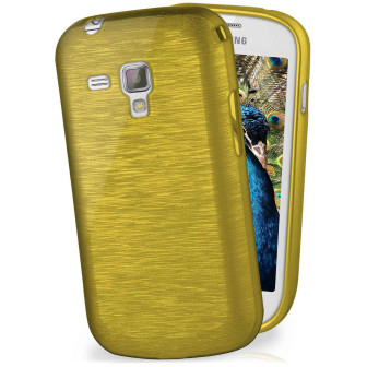 moex Brushed Case für Samsung Galaxy S Duos 2 – Silikon Handyhülle, Backcover in Aluminium Optik – Palm-Green moex Brushed Case für Samsung Galaxy S Duos 2 – Silikon Handyhülle, Backcover in Aluminium Optik – Palm-Green