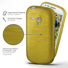 moex Brushed Case für Samsung Galaxy S3 Mini – Silikon Handyhülle, Backcover in Aluminium Optik – Weiteres Produktbild 2