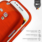 moex Brushed Case für Samsung Galaxy S3 Mini – Silikon Handyhülle, Backcover in Aluminium Optik – Weiteres Produktbild 3
