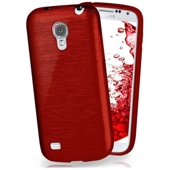 moex Brushed Case für Samsung Galaxy S4 Mini – Silikon Handyhülle, Backcover in Aluminium Optik – Weiteres Produktbild 1