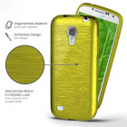 moex Brushed Case für Samsung Galaxy S4 Mini – Silikon Handyhülle, Backcover in Aluminium Optik – Weiteres Produktbild 2
