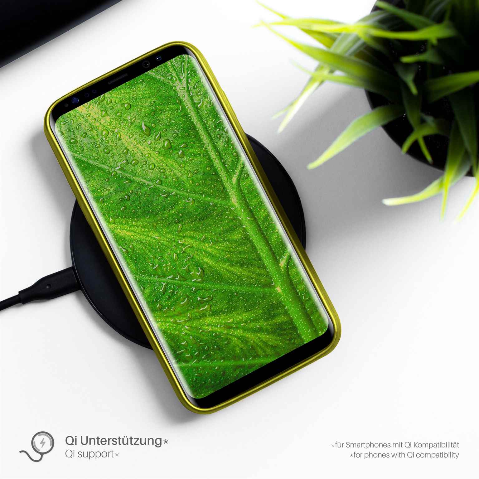 moex Brushed Case für Samsung Galaxy S4 Mini – Silikon Handyhülle, Backcover in Aluminium Optik – Weiteres Produktbild 4