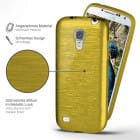 moex Brushed Case für Samsung Galaxy S4 Mini – Silikon Handyhülle, Backcover in Aluminium Optik – Produktbild 2