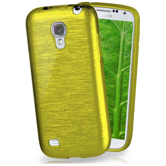 moex Brushed Case für Samsung Galaxy S4 – Silikon Handyhülle, Backcover in Aluminium Optik – Weiteres Produktbild 1