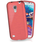 moex Brushed Case für Samsung Galaxy S4 – Silikon Handyhülle, Backcover in Aluminium Optik – Weiteres Produktbild 1