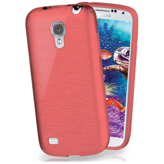 moex Brushed Case für Samsung Galaxy S4 – Silikon Handyhülle, Backcover in Aluminium Optik – Weiteres Produktbild 1