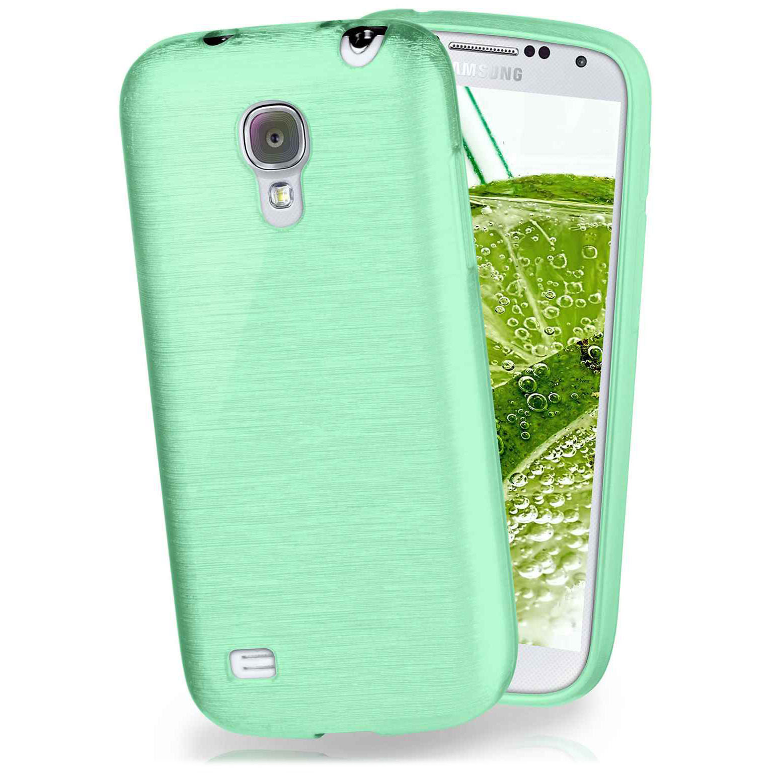 moex Brushed Case für Samsung Galaxy S4 – Silikon Handyhülle, Backcover in Aluminium Optik – Weiteres Produktbild 1 moex Brushed Case für Samsung Galaxy S4 – Silikon Handyhülle, Backcover in Aluminium Optik – Weiteres Produktbild 1