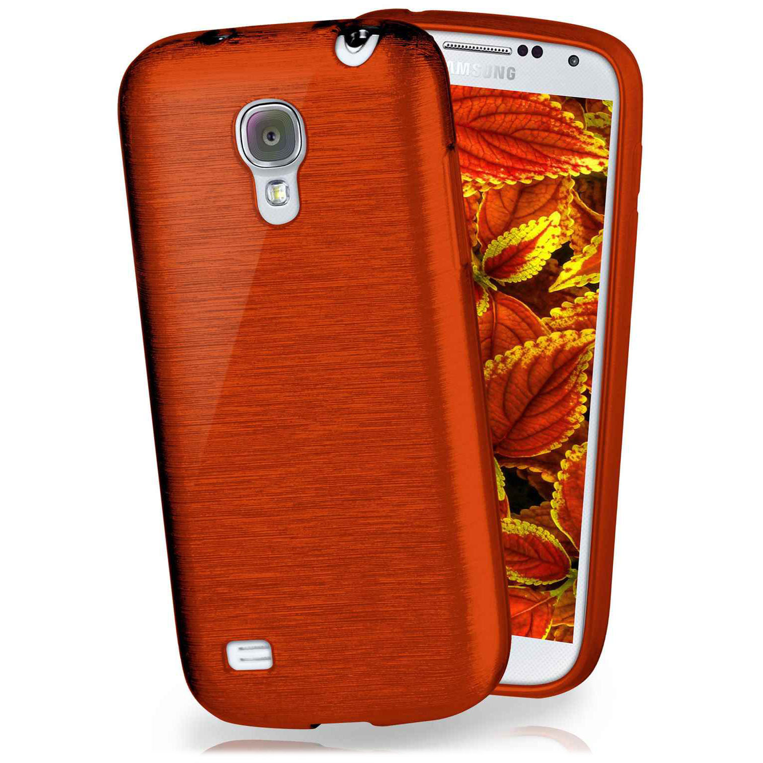 moex Brushed Case für Samsung Galaxy S4 – Silikon Handyhülle, Backcover in Aluminium Optik Hauptbild