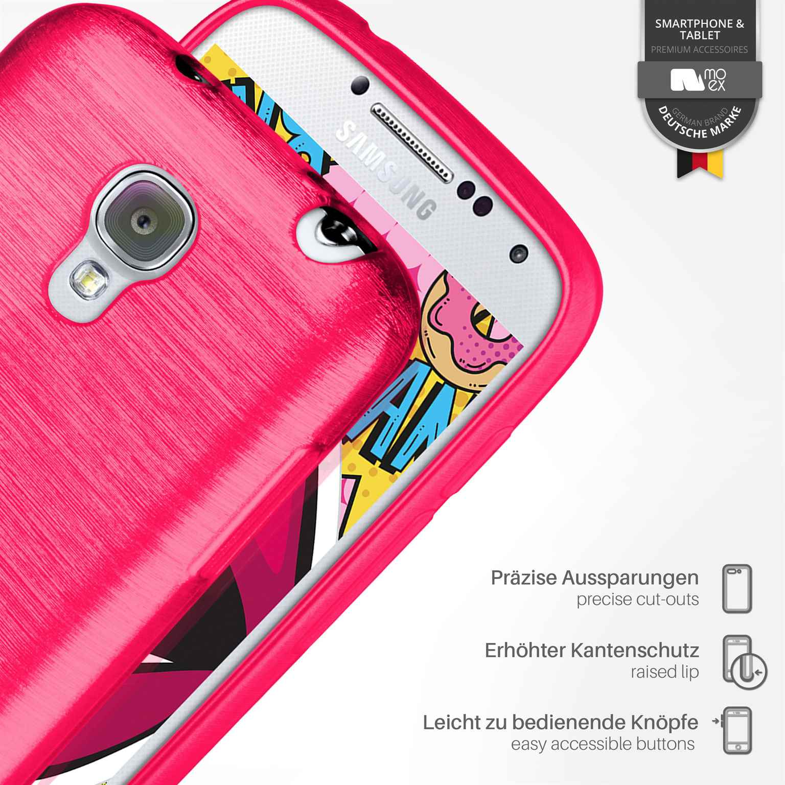 moex Brushed Case für Samsung Galaxy S4 – Silikon Handyhülle, Backcover in Aluminium Optik – Weiteres Produktbild 3 moex Brushed Case für Samsung Galaxy S4 – Silikon Handyhülle, Backcover in Aluminium Optik – Weiteres Produktbild 3