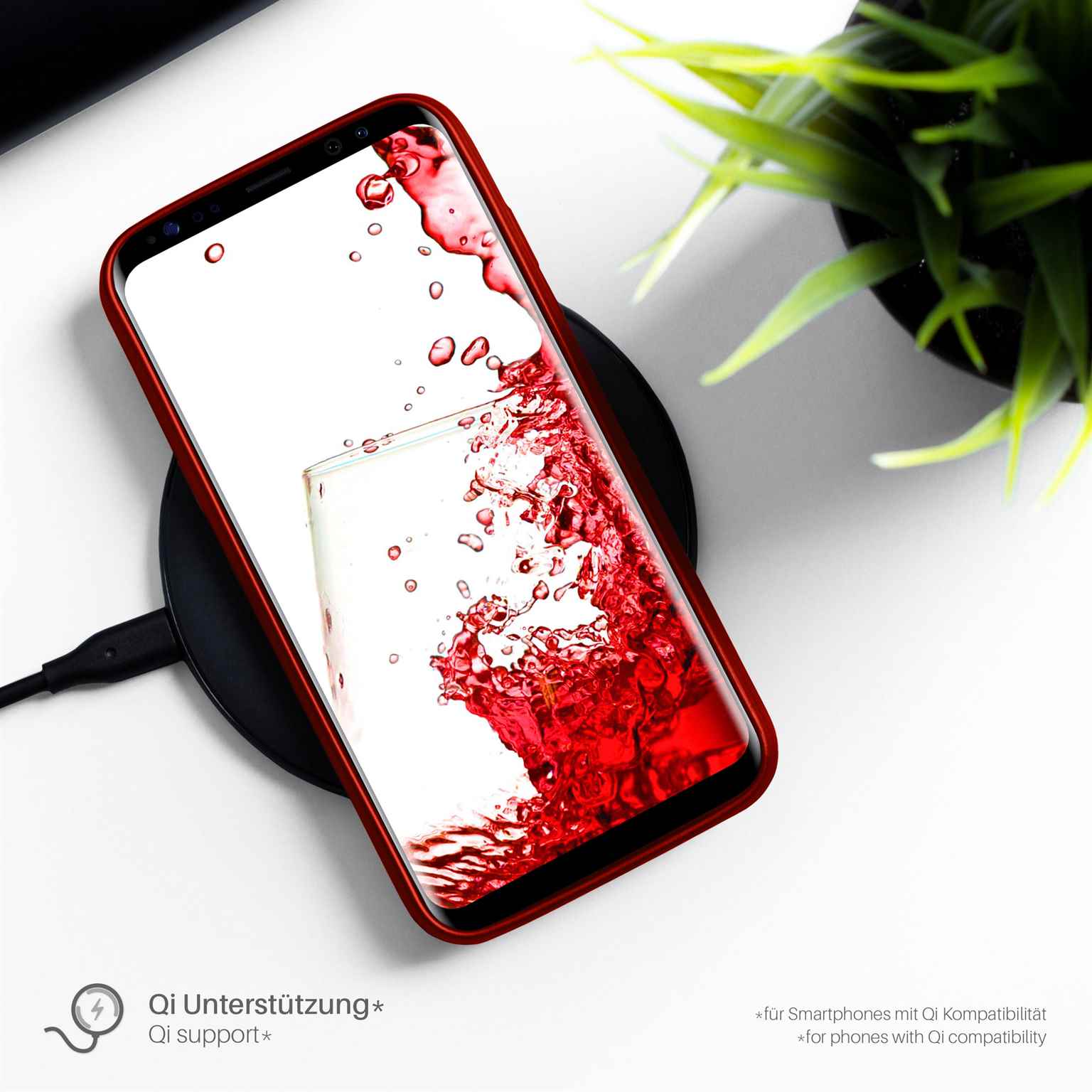 moex Brushed Case für Samsung Galaxy S5 Mini – Silikon Handyhülle, Backcover in Aluminium Optik – Weiteres Produktbild 4