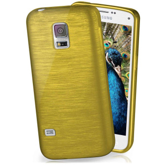 moex Brushed Case für Samsung Galaxy S5 Mini – Silikon Handyhülle, Backcover in Aluminium Optik – Palm-Green moex Brushed Case für Samsung Galaxy S5 Mini – Silikon Handyhülle, Backcover in Aluminium Optik – Palm-Green