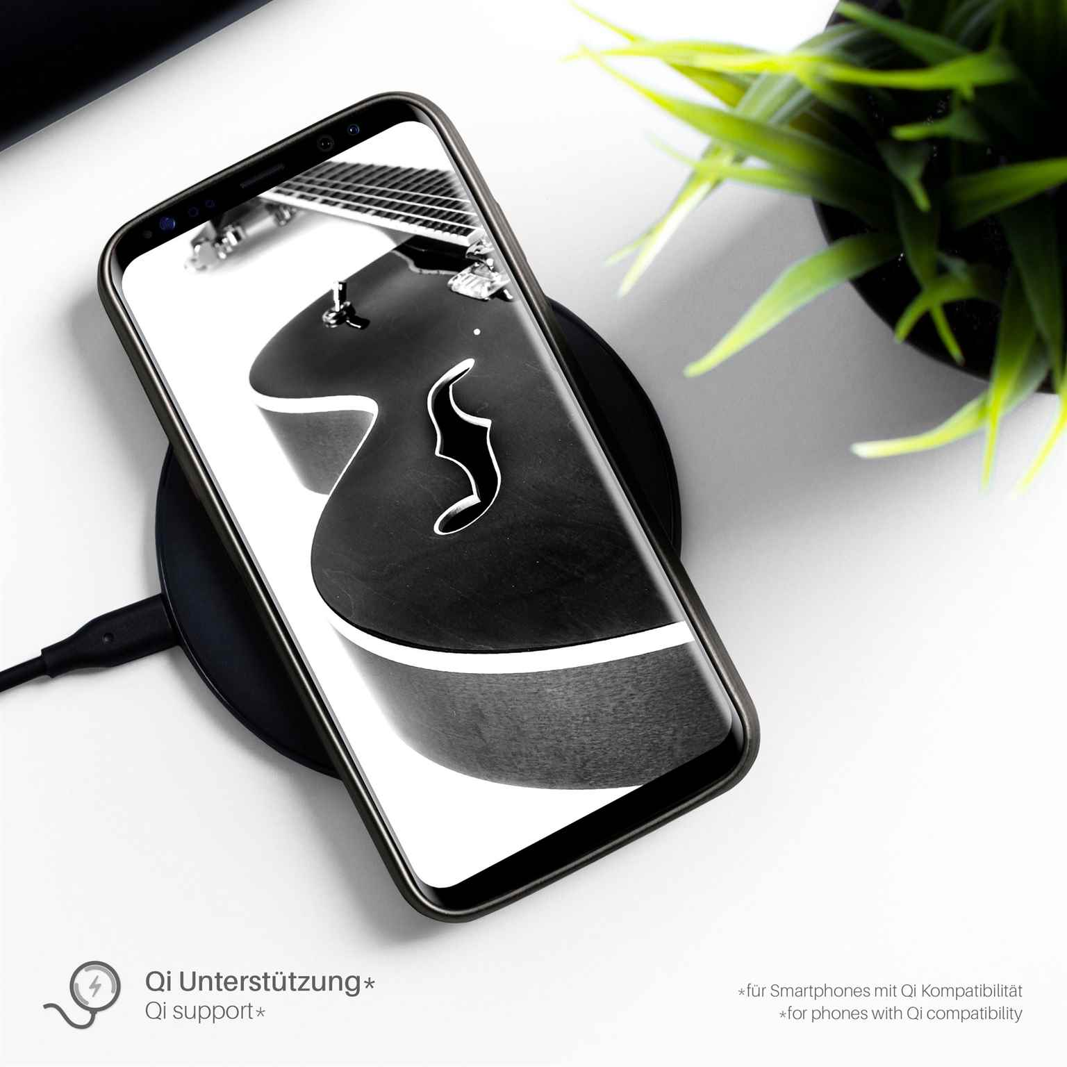 moex Brushed Case für Samsung Galaxy S5 – Silikon Handyhülle, Backcover in Aluminium Optik – Weiteres Produktbild 4