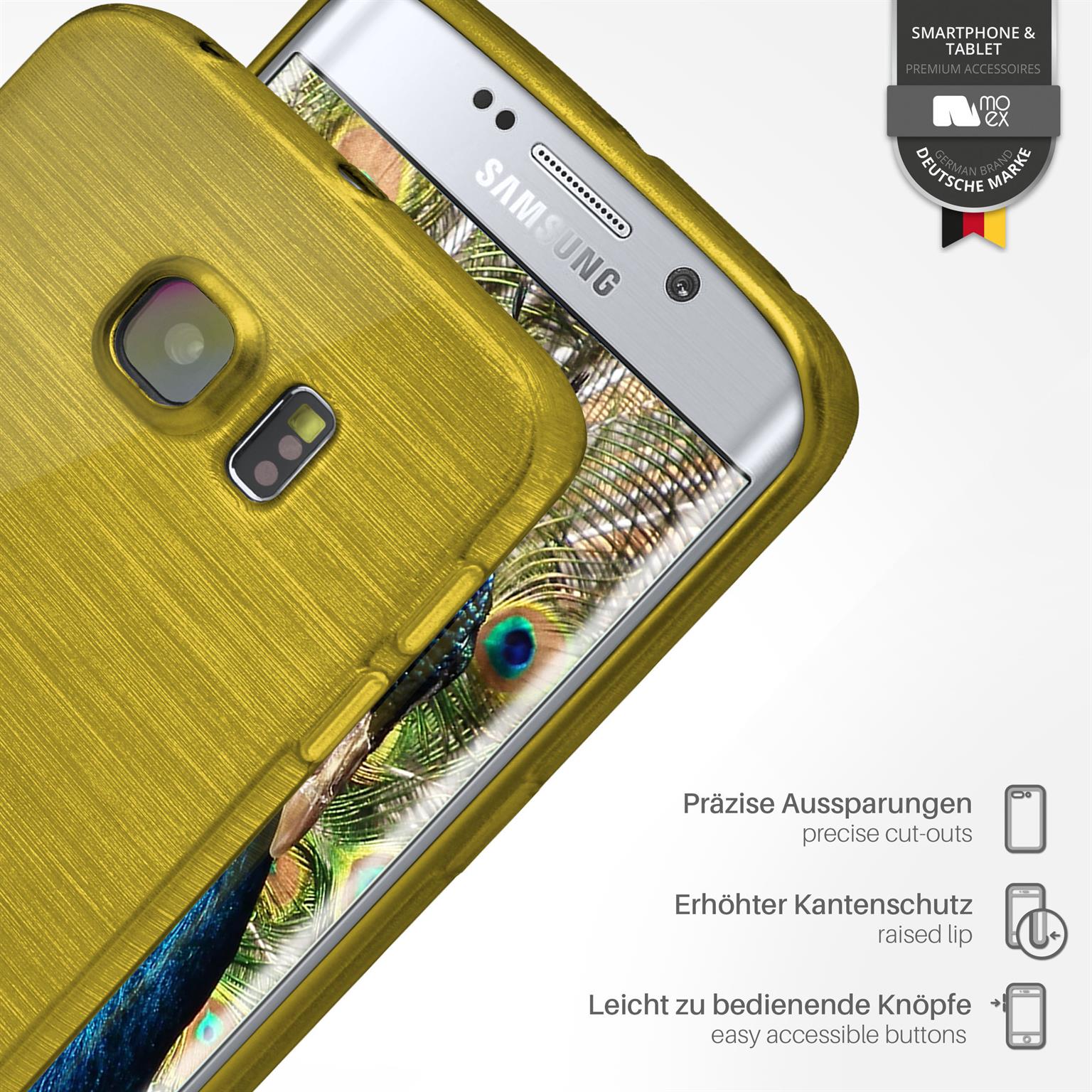 moex Brushed Case für Samsung Galaxy S6 Edge – Silikon Handyhülle, Backcover in Aluminium Optik – Weiteres Produktbild 3 moex Brushed Case für Samsung Galaxy S6 Edge – Silikon Handyhülle, Backcover in Aluminium Optik – Weiteres Produktbild 3