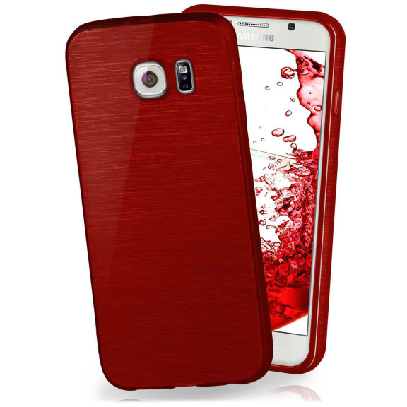 moex Brushed Case für Samsung Galaxy S6 – Silikon Handyhülle, Backcover in Aluminium Optik – Weiteres Produktbild 1 moex Brushed Case für Samsung Galaxy S6 – Silikon Handyhülle, Backcover in Aluminium Optik – Weiteres Produktbild 1