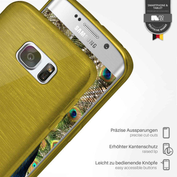 moex Brushed Case für Samsung Galaxy S7 Edge – Silikon Handyhülle, Backcover in Aluminium Optik – Weiteres Produktbild 3 moex Brushed Case für Samsung Galaxy S7 Edge – Silikon Handyhülle, Backcover in Aluminium Optik – Weiteres Produktbild 3
