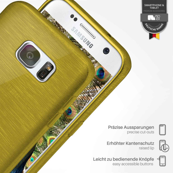 moex Brushed Case für Samsung Galaxy S7 – Silikon Handyhülle, Backcover in Aluminium Optik – Weiteres Produktbild 3 moex Brushed Case für Samsung Galaxy S7 – Silikon Handyhülle, Backcover in Aluminium Optik – Weiteres Produktbild 3