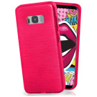 moex Brushed Case für Samsung Galaxy S8 Plus – Silikon Handyhülle, Backcover in Aluminium Optik – Weiteres Produktbild 1