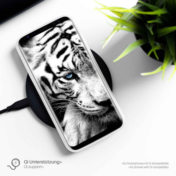 moex Brushed Case für Samsung Galaxy S8 Plus – Silikon Handyhülle, Backcover in Aluminium Optik – Weiteres Produktbild 5