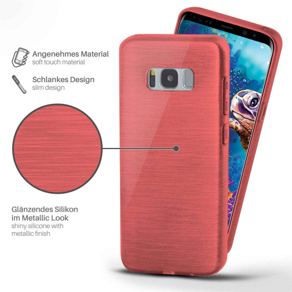 moex Brushed Case für Samsung Galaxy S8 – Silikon Handyhülle, Backcover in Aluminium Optik – Weiteres Produktbild 2 moex Brushed Case für Samsung Galaxy S8 – Silikon Handyhülle, Backcover in Aluminium Optik – Weiteres Produktbild 2