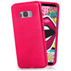 moex Brushed Case für Samsung Galaxy S8 – Silikon Handyhülle, Backcover in Aluminium Optik – Produktbild 1