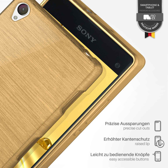 moex Brushed Case für Sony Xperia Z1 – Silikon Handyhülle, Backcover in Aluminium Optik – Weiteres Produktbild 3 moex Brushed Case für Sony Xperia Z1 – Silikon Handyhülle, Backcover in Aluminium Optik – Weiteres Produktbild 3