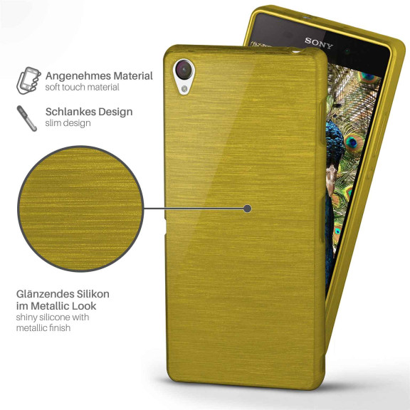 moex Brushed Case für Sony Xperia Z2 – Silikon Handyhülle, Backcover in Aluminium Optik – Weiteres Produktbild 2 moex Brushed Case für Sony Xperia Z2 – Silikon Handyhülle, Backcover in Aluminium Optik – Weiteres Produktbild 2