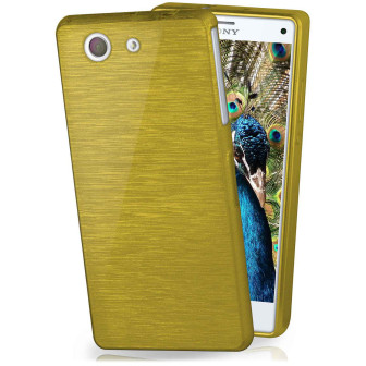 moex Brushed Case für Sony Xperia Z3 Compact – Silikon Handyhülle, Backcover in Aluminium Optik – Palm-Green moex Brushed Case für Sony Xperia Z3 Compact – Silikon Handyhülle, Backcover in Aluminium Optik – Palm-Green