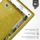 moex Brushed Case für Sony Xperia Z3 Compact – Silikon Handyhülle, Backcover in Aluminium Optik – Weiteres Produktbild 3