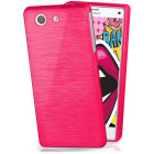 moex Brushed Case für Sony Xperia Z3 Compact – Silikon Handyhülle, Backcover in Aluminium Optik – Weiteres Produktbild 1