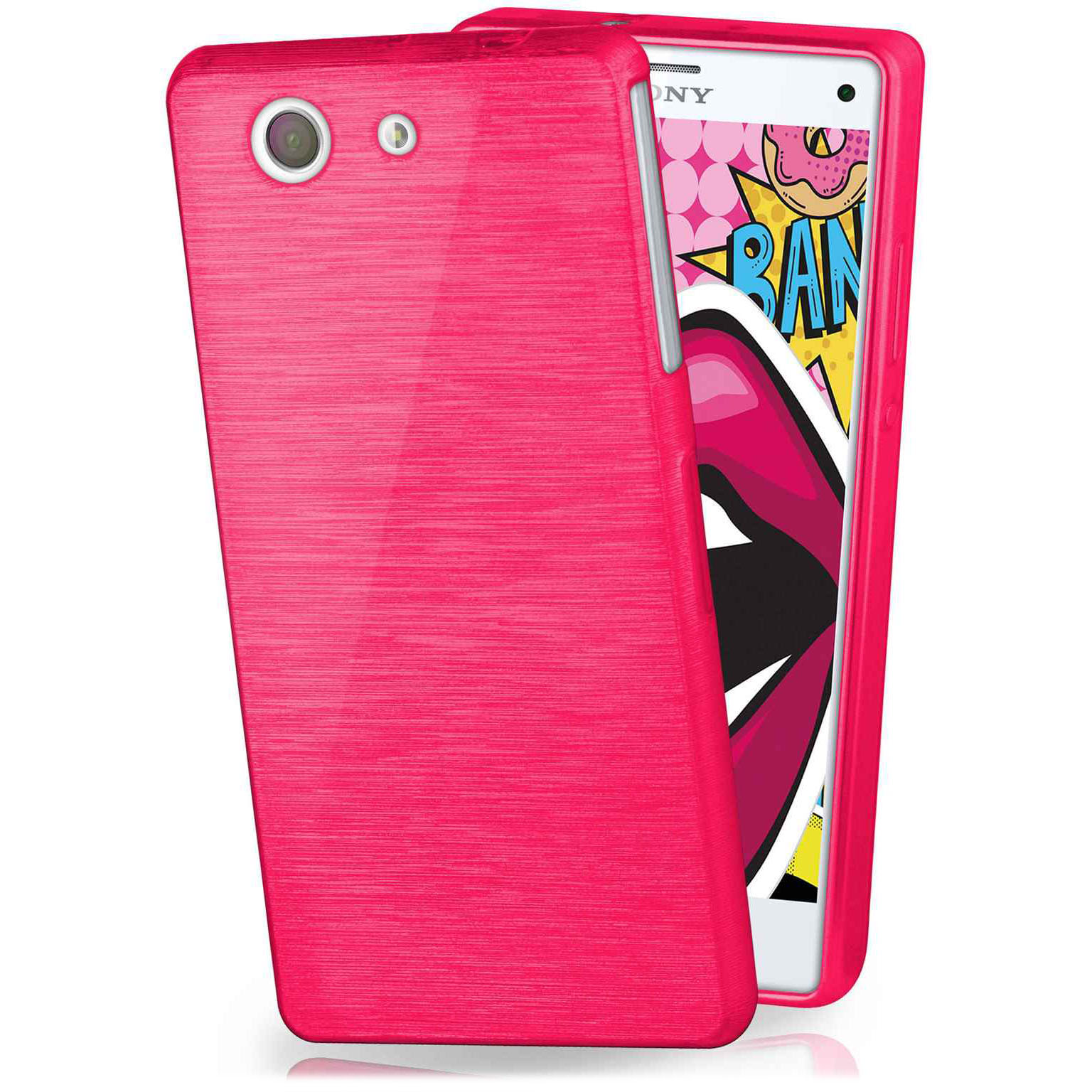 moex Brushed Case für Sony Xperia Z3 Compact – Silikon Handyhülle, Backcover in Aluminium Optik – Weiteres Produktbild 1 moex Brushed Case für Sony Xperia Z3 Compact – Silikon Handyhülle, Backcover in Aluminium Optik – Weiteres Produktbild 1