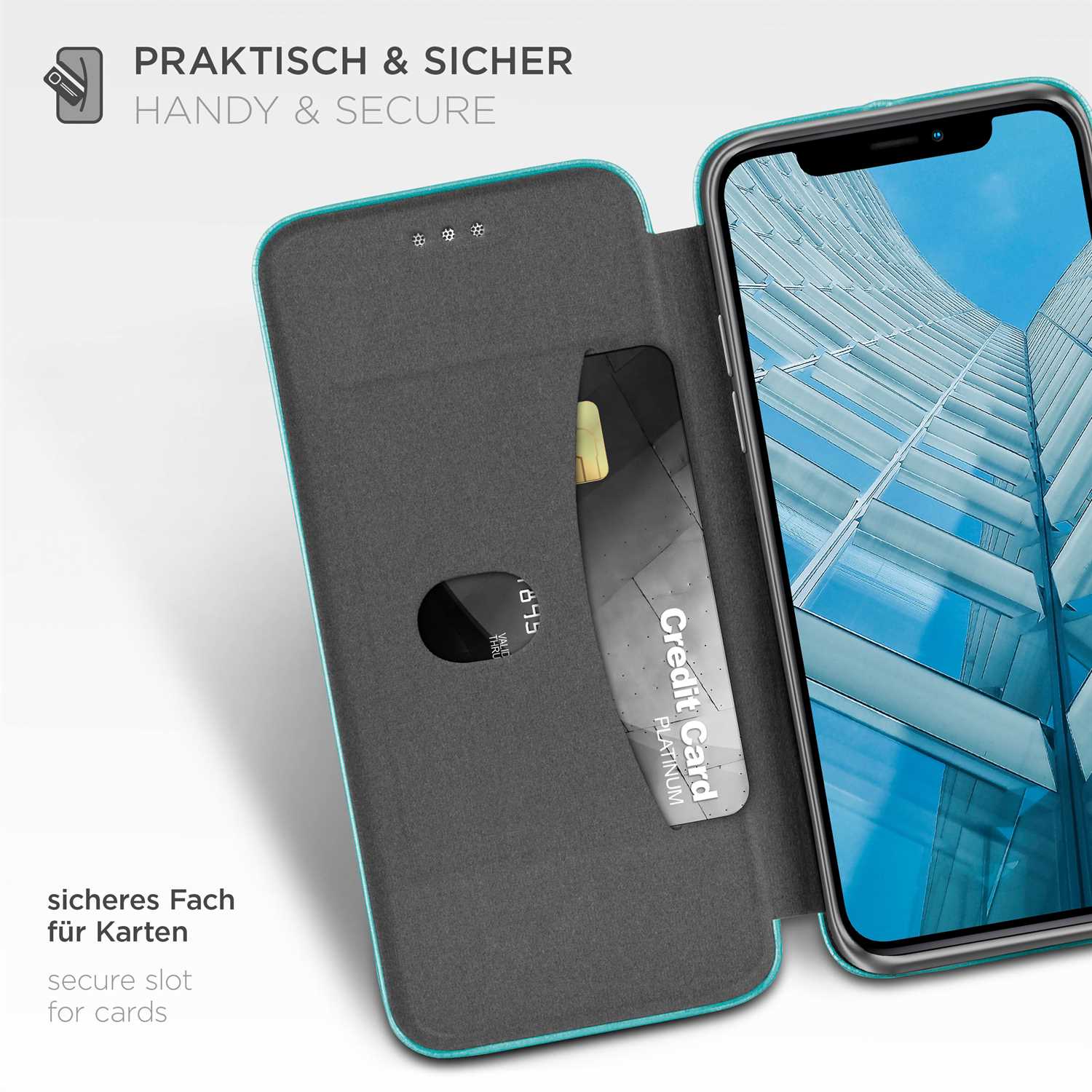 ONEFLOW Business Case iPhone 11 Pro Max Handytasche mit Kartenfach – Weiteres Produktbild 2