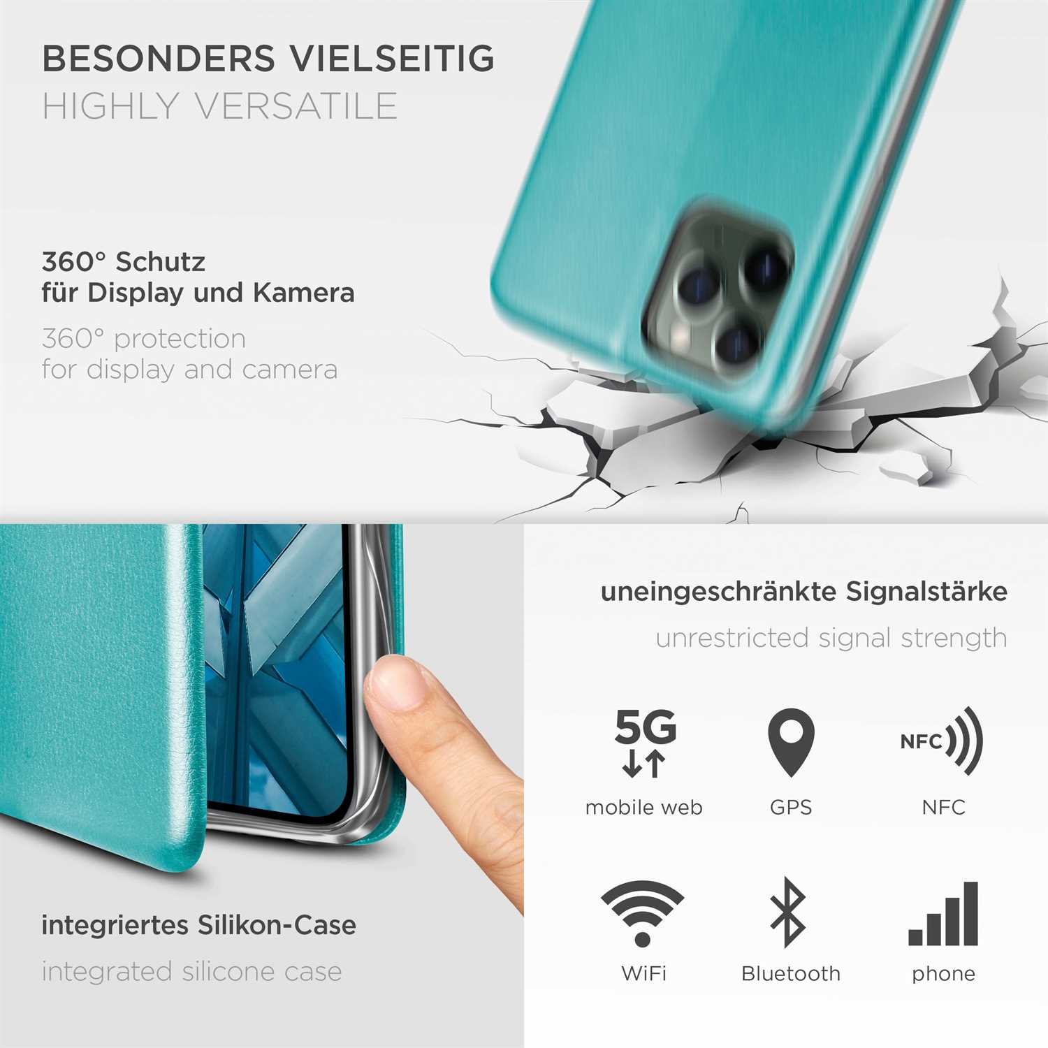 ONEFLOW Business Case iPhone 11 Pro Max Handytasche mit Kartenfach – Weiteres Produktbild 3