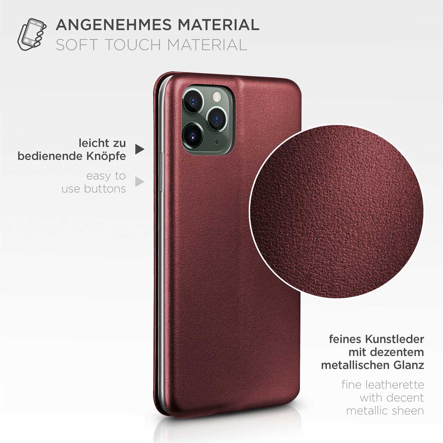 ONEFLOW Business Case iPhone 11 Pro Max Handytasche mit Kartenfach – Weiteres Produktbild 4