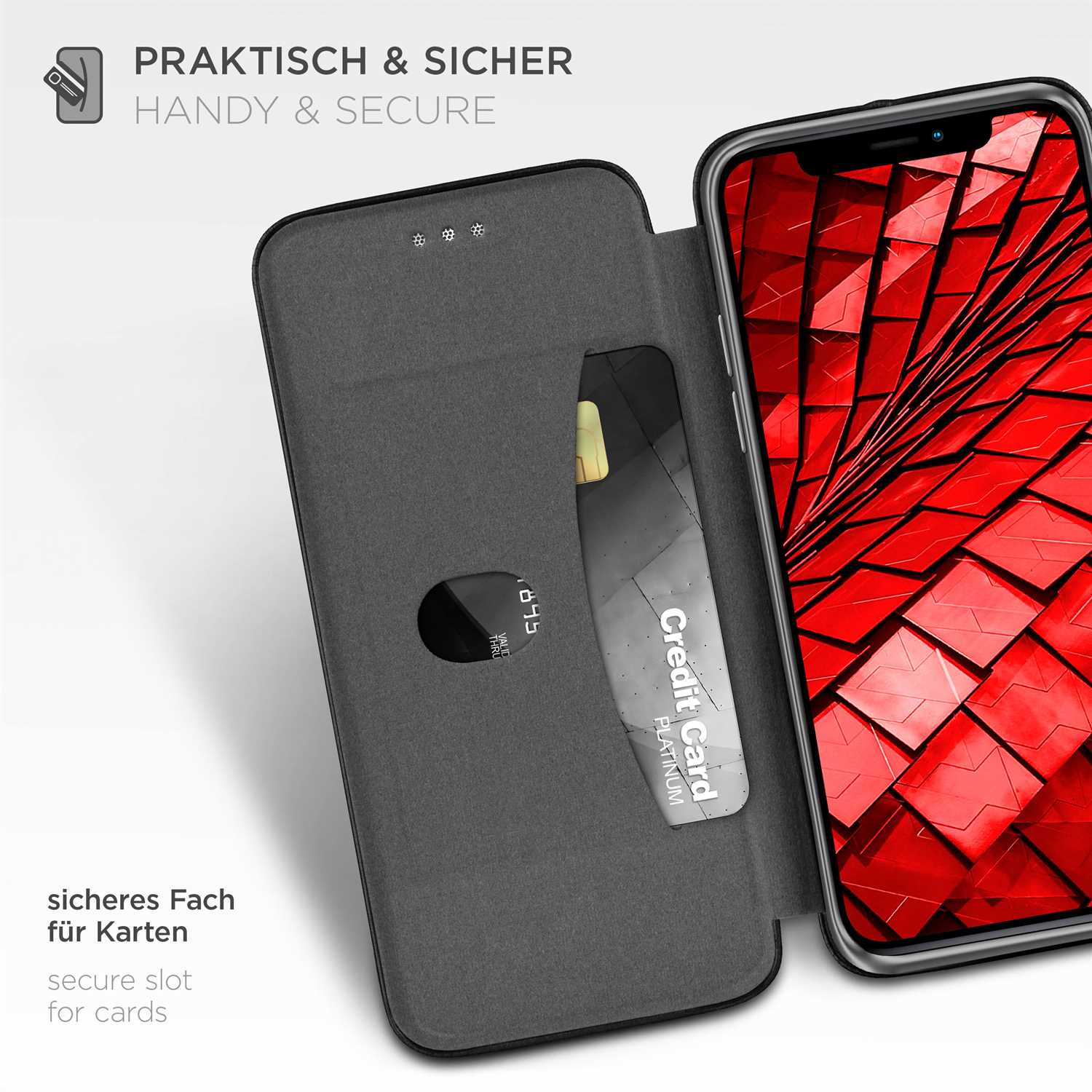 ONEFLOW Business Case iPhone 11 Pro Max Handytasche mit Kartenfach – Weiteres Produktbild 2