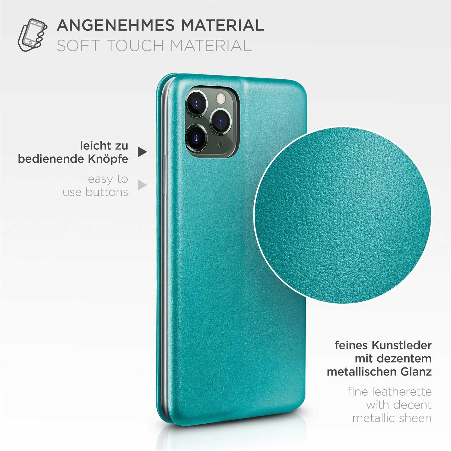 ONEFLOW Business Case iPhone 11 Pro Handytasche mit Kartenfach – Weiteres Produktbild 4