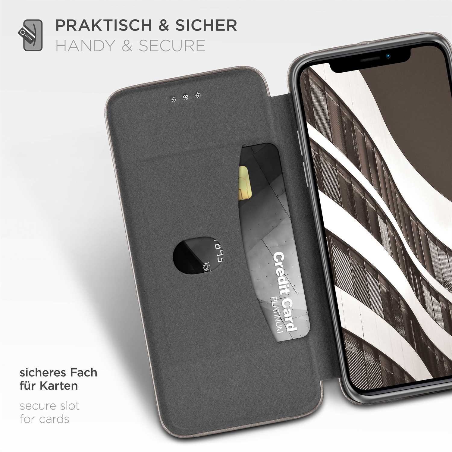 ONEFLOW Business Case iPhone 11 Handytasche mit Kartenfach – Weiteres Produktbild 3