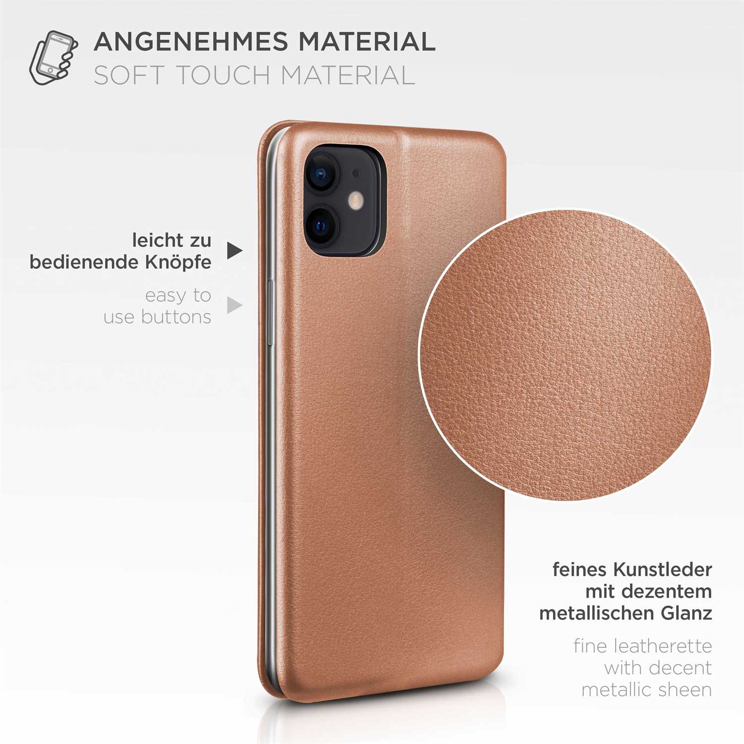 ONEFLOW Business Case iPhone 12 mini Handytasche mit Kartenfach – Weiteres Produktbild 5