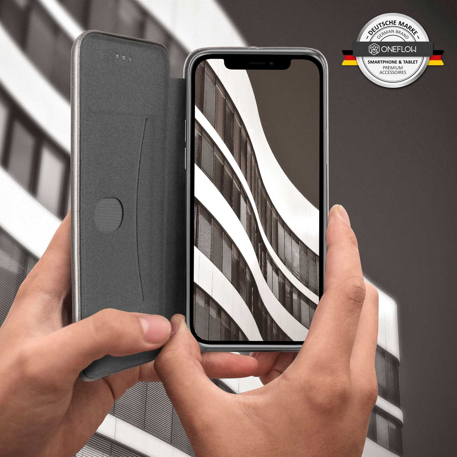 ONEFLOW Business Case iPhone 12 Pro Max Handytasche mit Kartenfach – Weiteres Produktbild 6