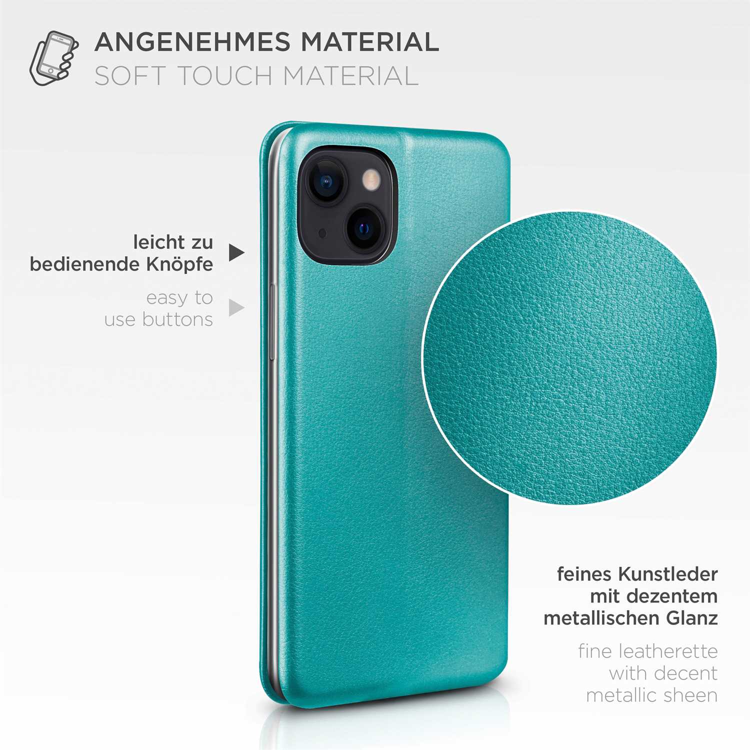 ONEFLOW Business Case iPhone 13 mini Handytasche mit Kartenfach – Weiteres Produktbild 4
