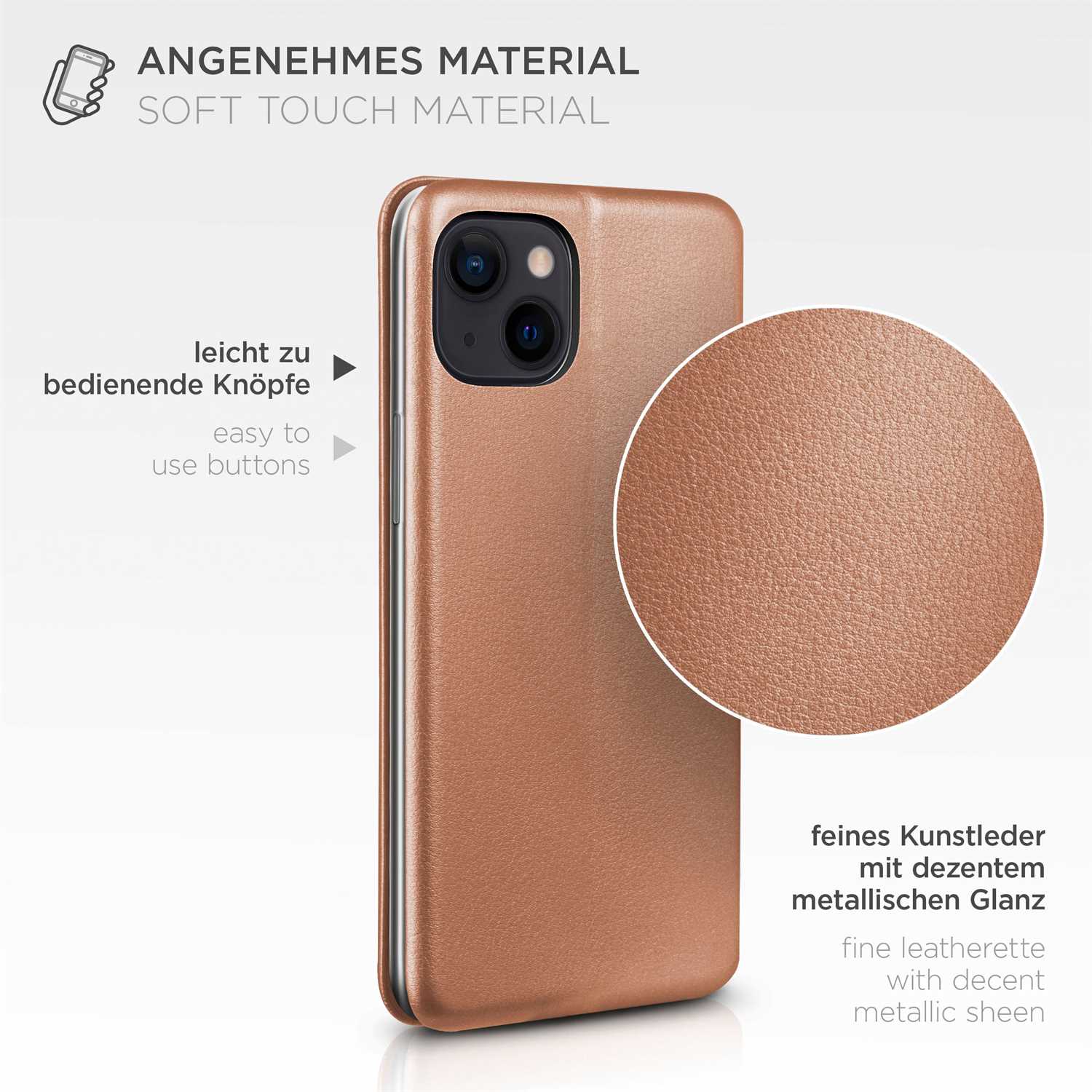 ONEFLOW Business Case iPhone 13 mini Handytasche mit Kartenfach – Weiteres Produktbild 4