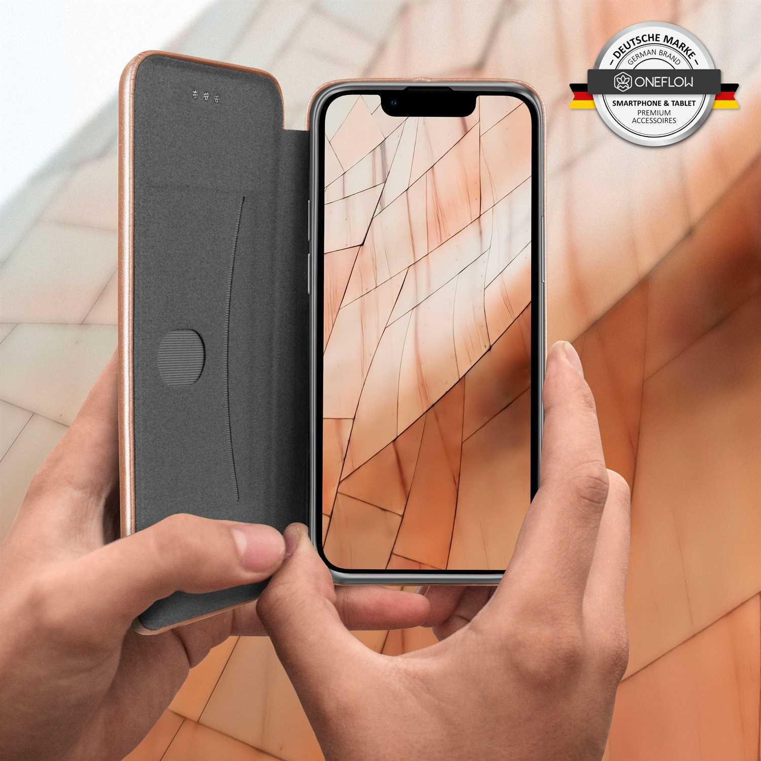 ONEFLOW Business Case iPhone 13 mini Handytasche mit Kartenfach – Weiteres Produktbild 6