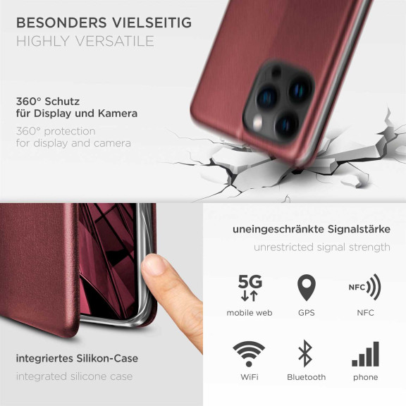 ONEFLOW Business Case iPhone 13 Pro Max Handytasche mit Kartenfach – Weiteres Produktbild 4