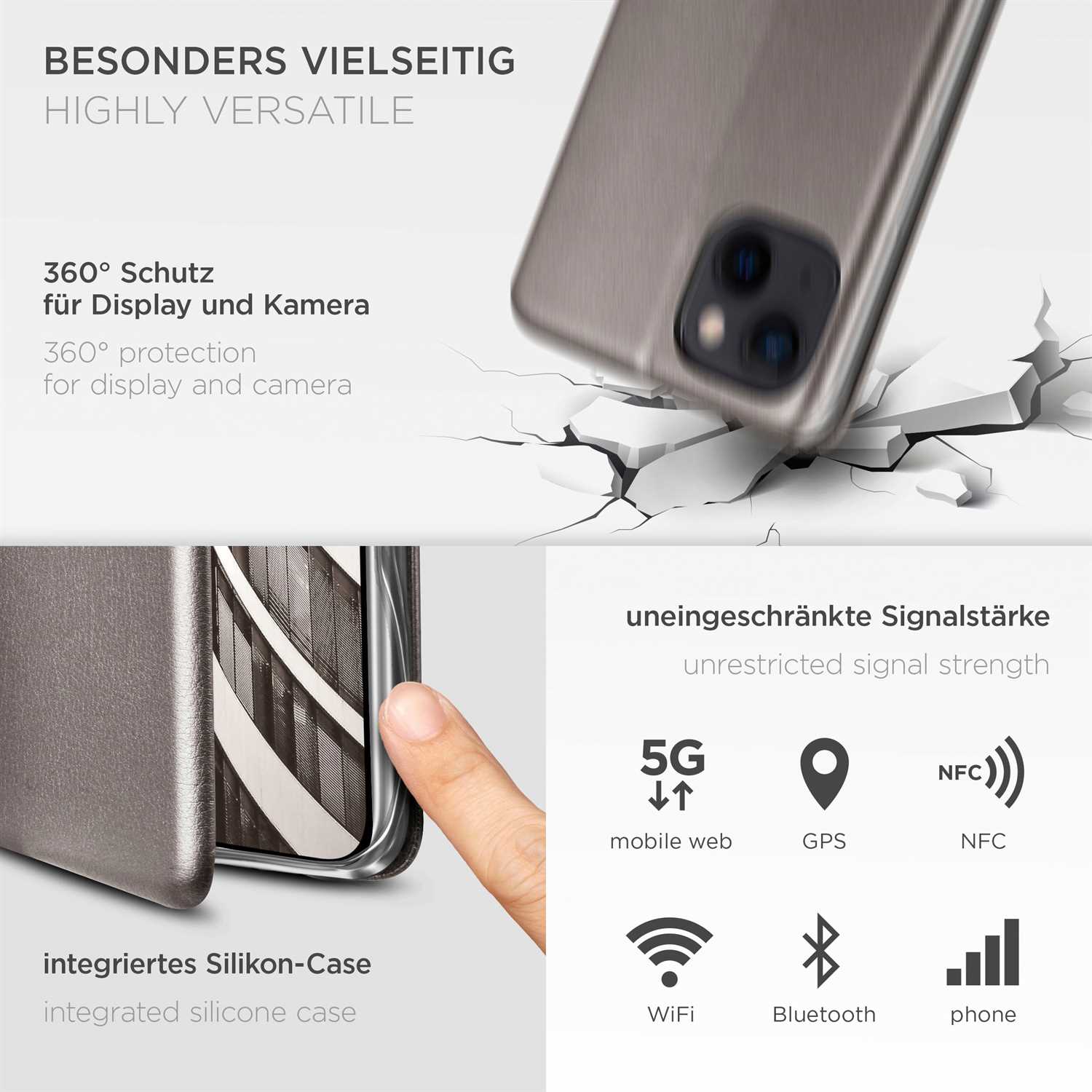 ONEFLOW Business Case iPhone 13 Handytasche mit Kartenfach – Weiteres Produktbild 4 ONEFLOW Business Case iPhone 13 Handytasche mit Kartenfach – Weiteres Produktbild 4