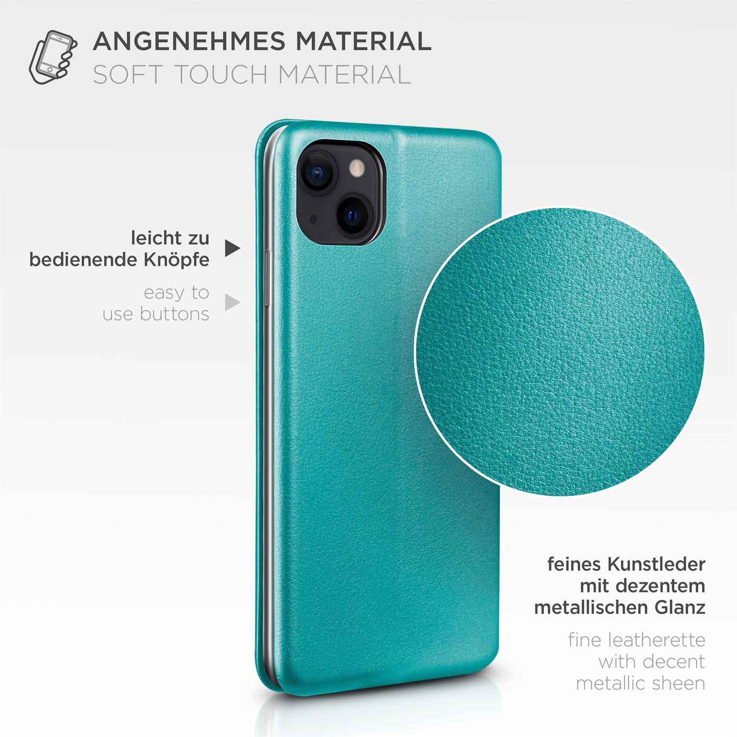 ONEFLOW Business Case iPhone 14 Plus Handytasche mit Kartenfach – Weiteres Produktbild 4