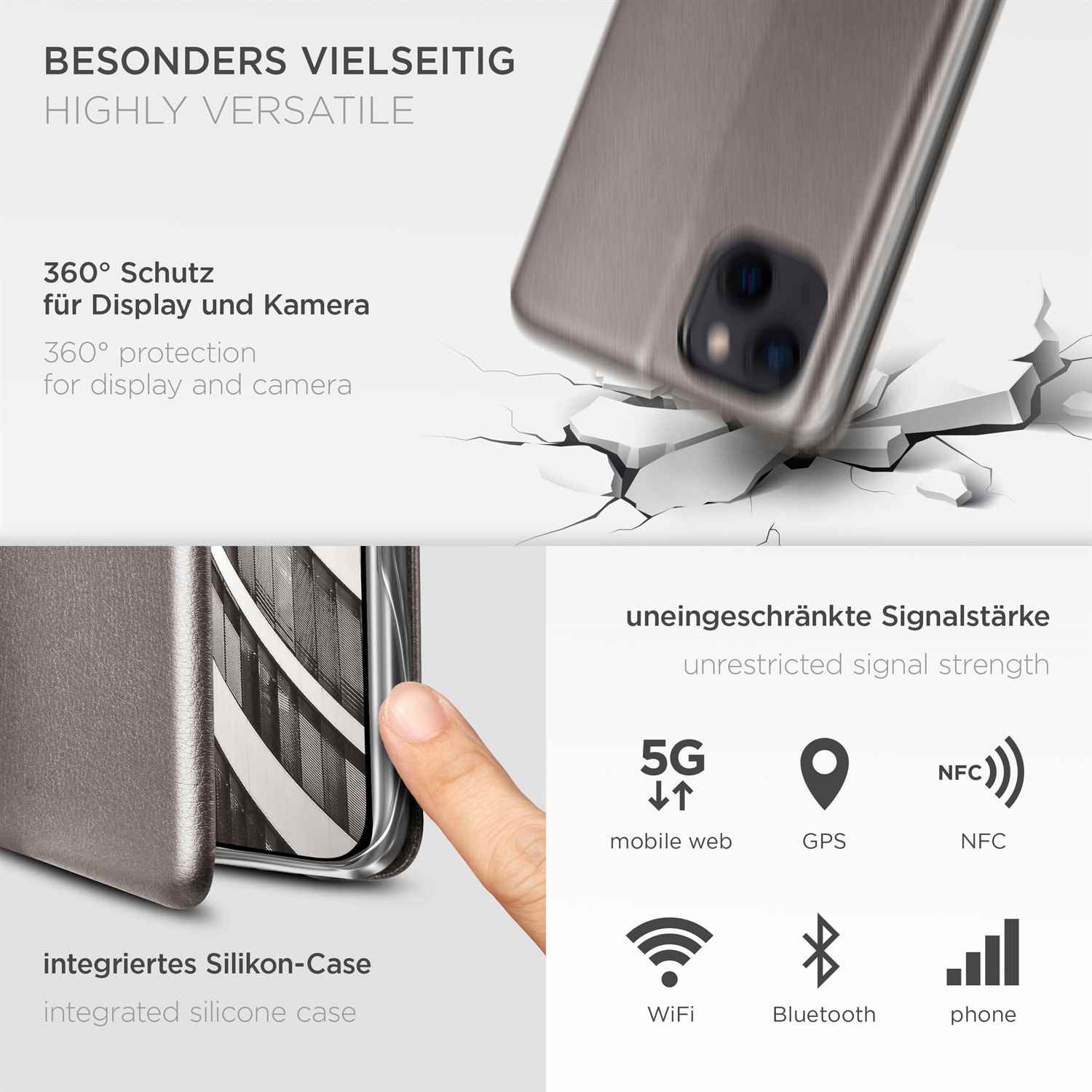 ONEFLOW Business Case iPhone 14 Plus Handytasche mit Kartenfach – Weiteres Produktbild 4 ONEFLOW Business Case iPhone 14 Plus Handytasche mit Kartenfach – Weiteres Produktbild 4