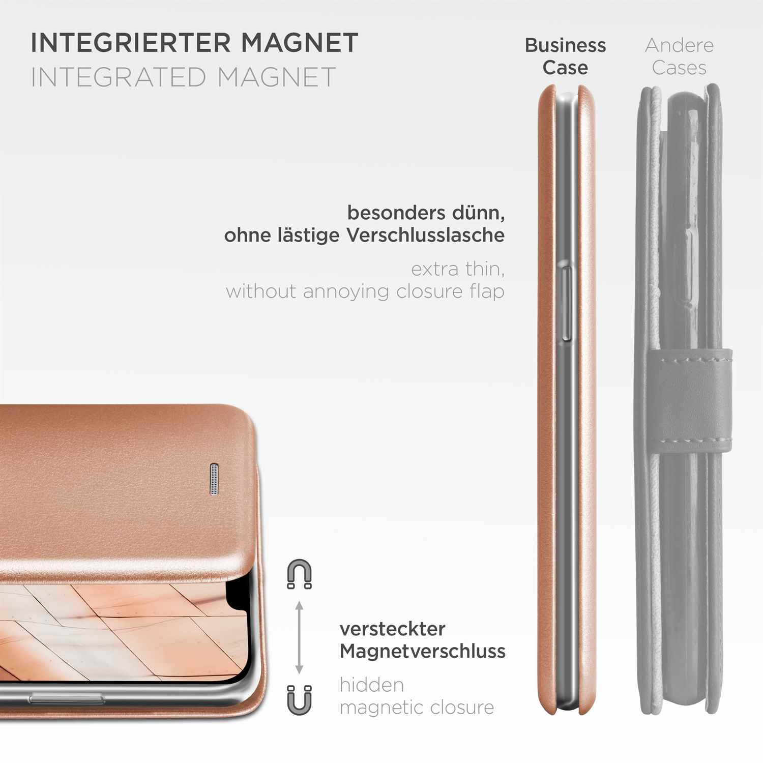 ONEFLOW Business Case iPhone 14 Plus Handytasche mit Kartenfach – Weiteres Produktbild 5