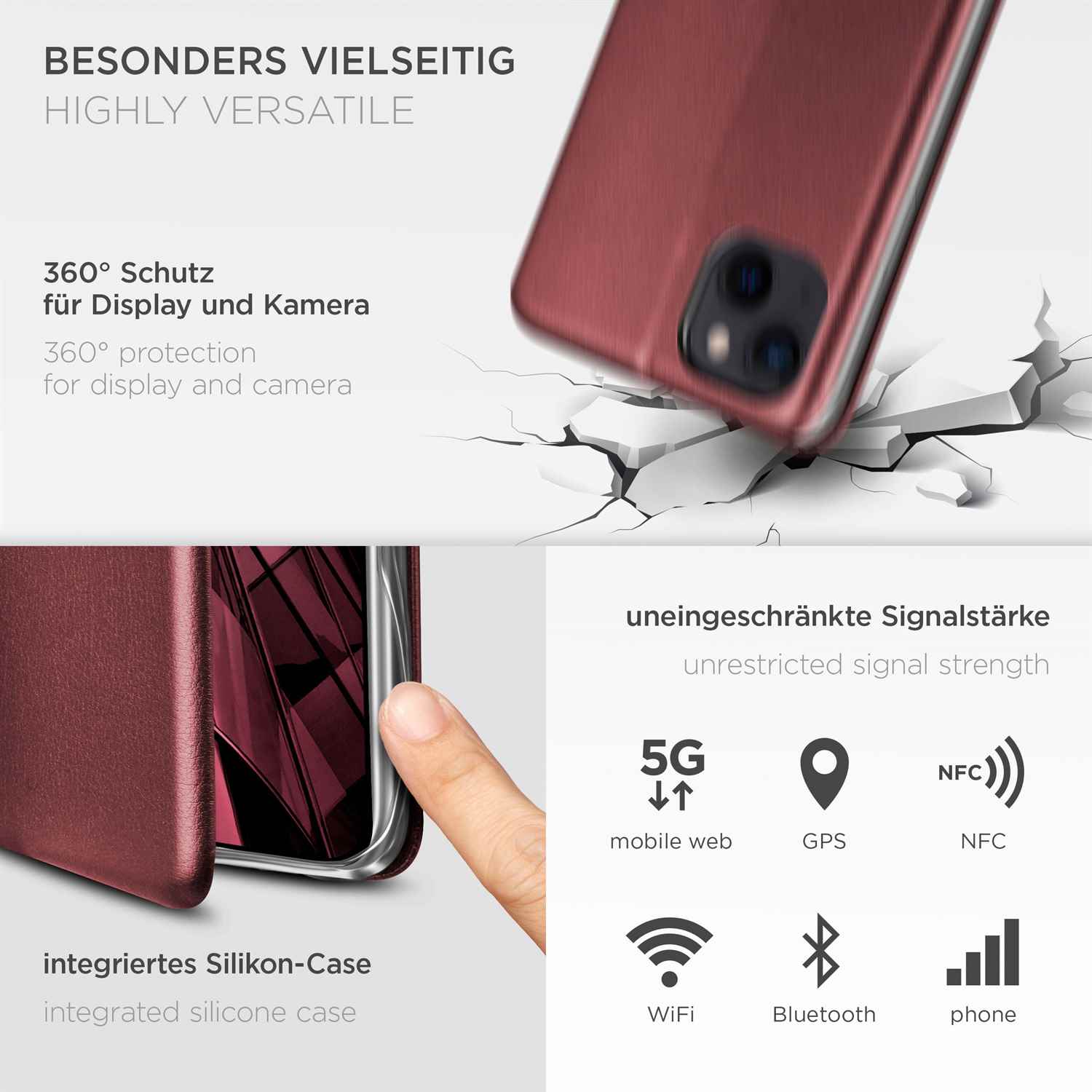 ONEFLOW Business Case iPhone 14 Plus Handytasche mit Kartenfach – Weiteres Produktbild 4 ONEFLOW Business Case iPhone 14 Plus Handytasche mit Kartenfach – Weiteres Produktbild 4