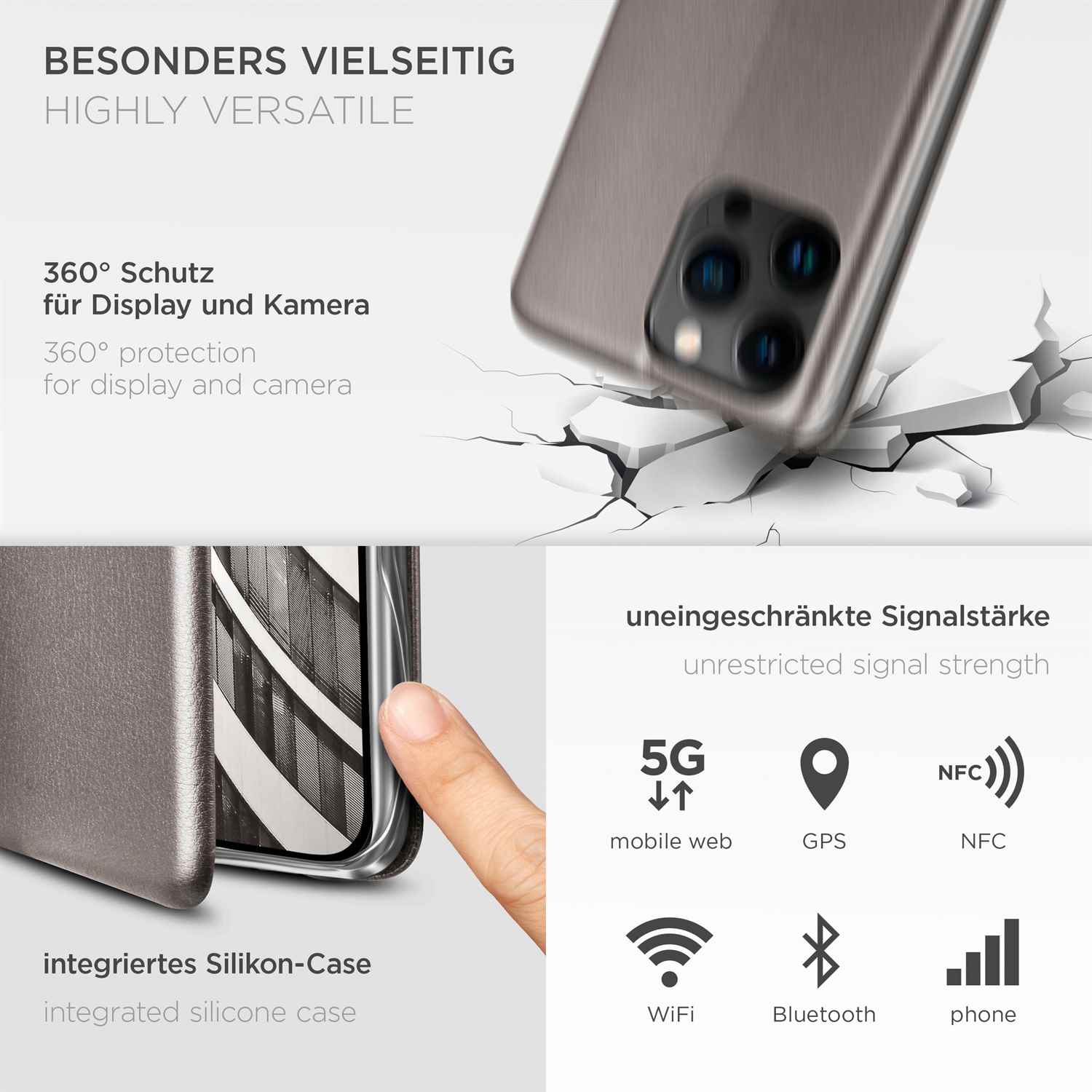 ONEFLOW Business Case iPhone 14 Pro Max Handytasche mit Kartenfach – Weiteres Produktbild 4 ONEFLOW Business Case iPhone 14 Pro Max Handytasche mit Kartenfach – Weiteres Produktbild 4