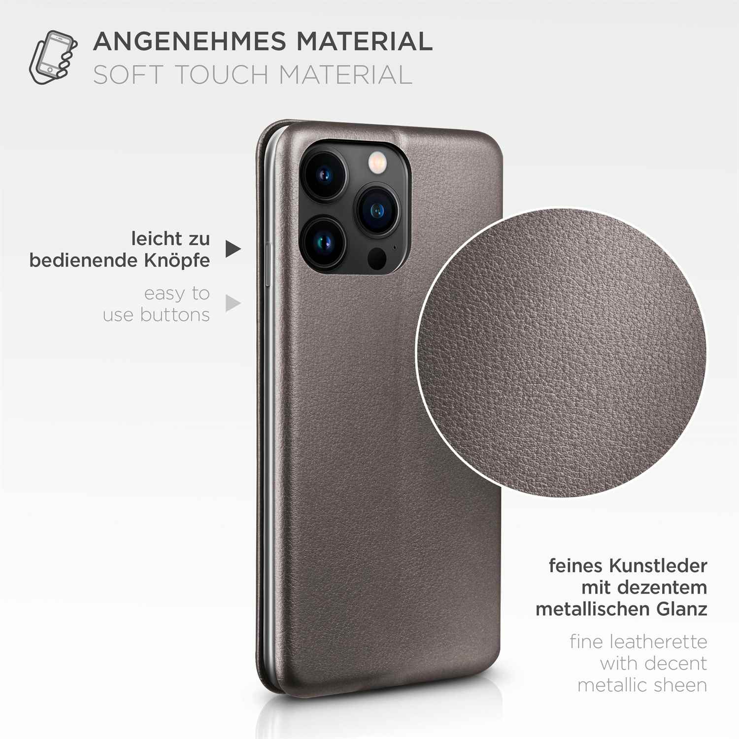 ONEFLOW Business Case iPhone 14 Pro Max Handytasche mit Kartenfach – Weiteres Produktbild 4